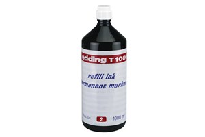 edding T 1000 Nachfülltinte für Permanentmarker rot, 1000 ml (EAN 4004764025688)
