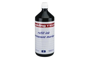 edding T 1000 Nachfülltinte für Permanentmarker blau, 1000 ml (EAN 4004764025695)