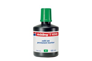 edding T 100 Nachfülltinte für Permanentmarker grün, 100 ml (EAN 4004764024902)