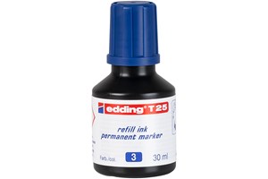 edding T 25 Nachfülltinte für Permanentmarker blau, 30 ml (EAN 4004764023882)