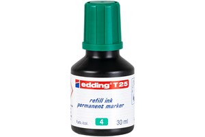 edding T 25 Nachfülltinte für Permanentmarker grün, 30 ml (EAN 4004764023899)