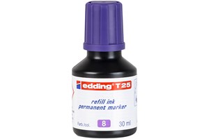 edding T 25 Nachfülltinte für Permanentmarker violett, 30 ml (EAN 4004764023936)