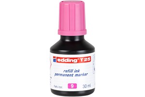 edding T 25 Nachfülltinte für Permanentmarker rosa, 30 ml (EAN 4004764023943)
