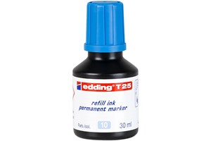 edding T 25 Nachfülltinte für Permanentmarker hellblau, 30 ml (EAN 4004764023950)