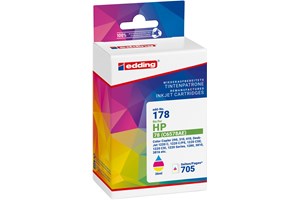 edding Tintenpatrone, 3-farbig, 36 ml, ersetzt HP78A/78D (C6578)