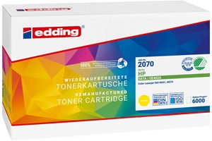 edding Tonerkassette, yellow, 6000 Seiten, kompatibel zu HP CE402A