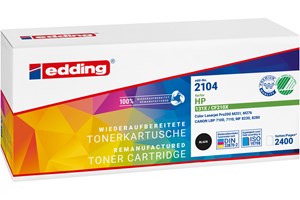 edding Tonerkassette, schwarz, 2400 Seiten, kompatibel zu HP CF210X