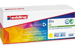 edding Tonerkassette, yellow, 2600 Seiten, kompatibel zu HP CE412A