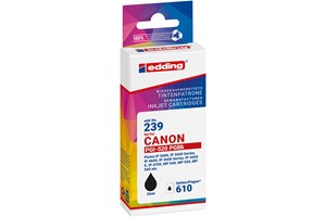 edding Tintenpatrone, schwarz, 20 ml, ersetzt Canon PGi-520Bk