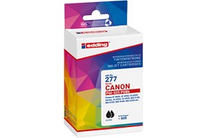 edding Tintenpatronen Doppelpack, schwarz, 2x 20 ml, ersetzt Canon PGI-525BK