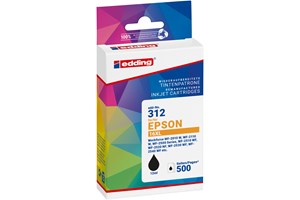 edding Tintenpatrone, schwarz, 12 ml, ersetzt Epson T1631