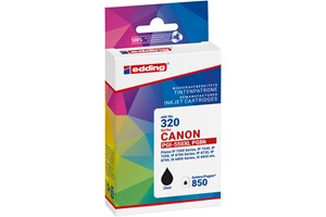 edding Tintenpatrone, schwarz, 25 ml, ersetzt Canon PGI-550XL