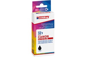 edding Tintenpatrone, photo schwarz, 10,5 ml, ersetzt Canon CLi-551XLBK