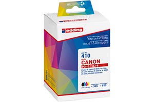 edding Tintenpatronen Multipack, schwarz, cyan, magenta, yellow, 1x 26 ml + 3x 13 ml, ersetzt Canon PGi-5Bk + CLi-8C/CLi-8M/CLi-8Y