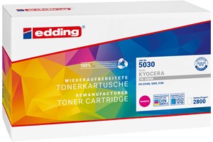 edding Tonerkassette, magenta, 2800 Seiten, kompatibel zu Kyocera TK-580M