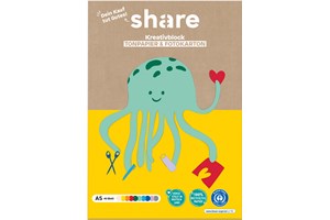 share Kreativ-Bastelblock A5 mehrfarbig 40 Blatt (EAN 4260739991895)