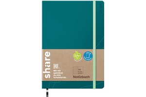 share Notizbuch A5 punktkariert petrol (EAN 4260739996548)