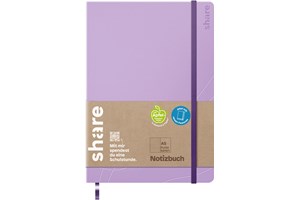 share Notizbuch A5 punktkariert lavendel (EAN 4260739996531)