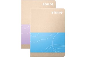 share Notizheft A6 kariert pastellblau-lavendel (EAN 4260739996524)