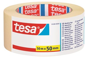 tesa Maler-Krepp Universal, beige, 50 m x 50 mm, 1 Rolle