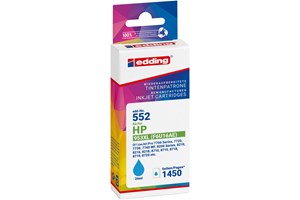 edding Tintenpatrone, Cyan, 26 ml, ersetzt HP 953XL (F6U16AE)