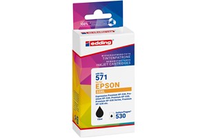 edding Tintenpatrone, Schwarz, 15 ml, ersetzt Epson T33XL (T3351)