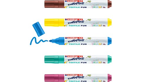 edding 17 FUNTASTICS TEXTILE FUN Kindertextilmarker