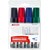 edding 365 Whiteboardmarker 4er Set sortiert, Keilspitze 2-7 mm (Art.-Nr.: 4-365-4)