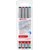 edding 151 F Non-permanenter Folienschreiber 4er Set sortiert, Rundspitze 0,6 mm (Art.-Nr.: 4-151-4)