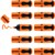 edding 7 Textmarker neonorange 10er Pack, Keilspitze 1-3 mm (Art.-Nr.: 4-7-10066)