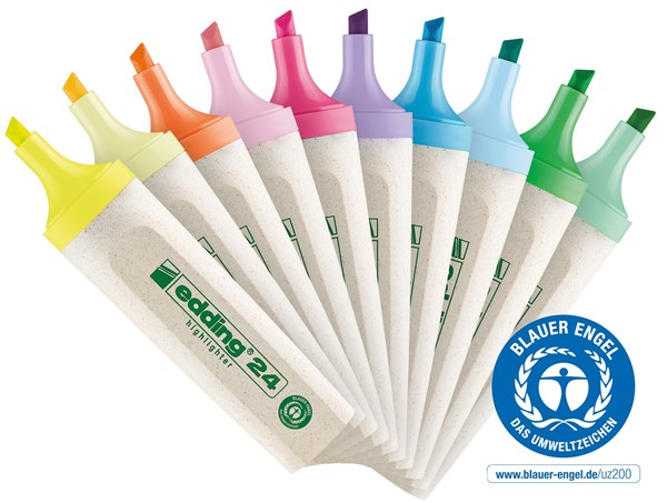 edding 24 EcoLine Textmarker mit blauem Engel