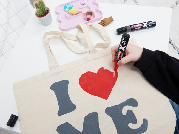 edding x-marker mit bag