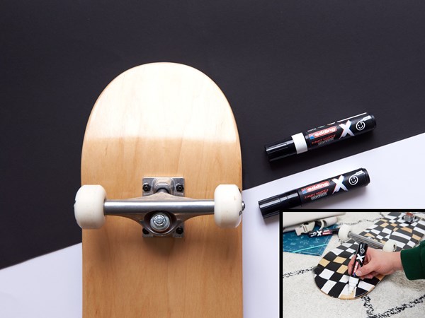 edding x-marker set black and white Anwendung