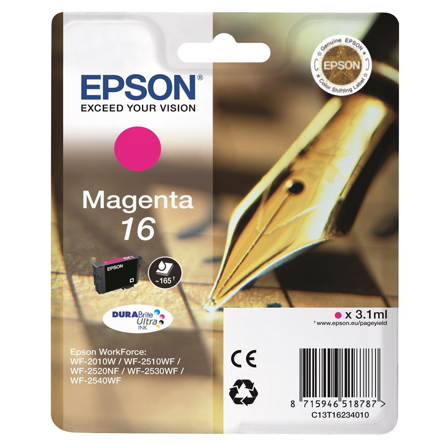 Epson 16 Tintenpatrone magenta (C13T16234012)