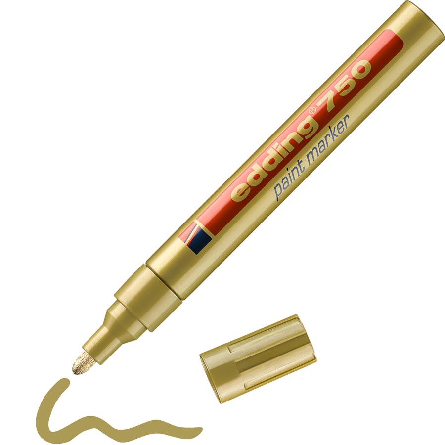 Edding 750 lakmarker 2-4mm rond geel