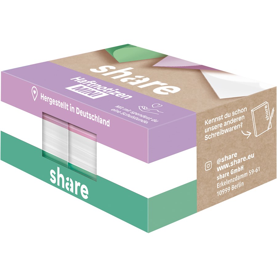 share Haftnotizblock Mini 6x100 Blatt (4-0018)