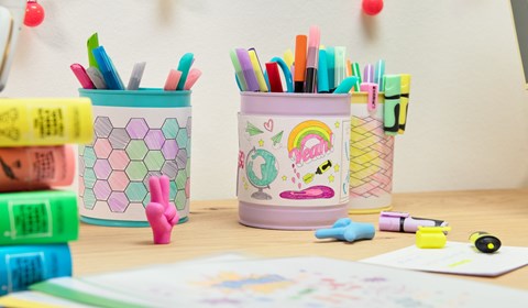 Mini Highlighter Stiftebox gestalten
