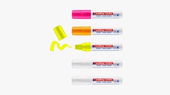 edding 4090 Kreidemarker 5er Set, Keilspitze 4-15 mm