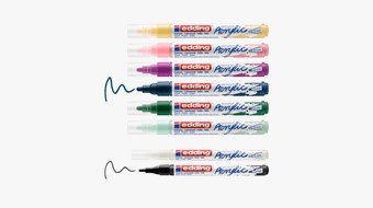 edding Acryl Start Easy Set, inkl. Postkartenblock, 8er Set nordic