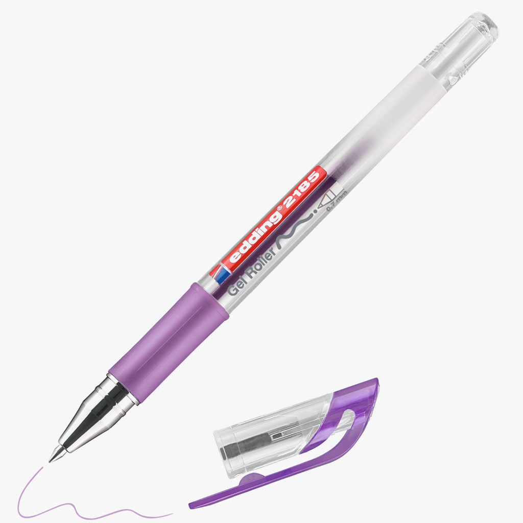 edding 2185 Gel Roller a base d'acqua; Astuccio 5 pz.; Colori