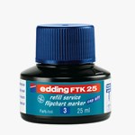 edding FTK 25 Nachfülltinte für Flipchartmarker blau, 25 ml (Art.-Nr.: 4-FTK25003)
