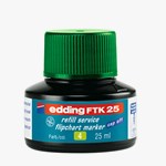 edding FTK 25 Nachfülltinte für Flipchartmarker grün, 25 ml (Art.-Nr.: 4-FTK25004)