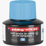 edding HTK 25 Nachfülltinte für Textmarker hellblau, 25 ml (Art.-Nr.: 4-HTK25010)
