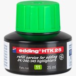 edding HTK 25 Nachfülltinte für Textmarker hellgrün, 25 ml (Art.-Nr.: 4-HTK25011)