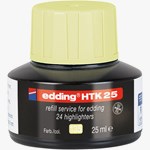 edding HTK 25 Nachfülltinte für Textmarker pastell gelb, 25 ml (Art.-Nr.: 4-HTK25135)