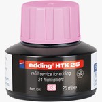 edding HTK 25 Nachfülltinte für Textmarker pastell rosa, 25 ml (Art.-Nr.: 4-HTK25138)