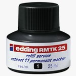 edding RMTK 25 Nachfülltinte für Permanentmarker schwarz, 25 ml (Art.-Nr.: 4-RMTK25001)