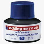 edding RMTK 25 Nachfülltinte für Permanentmarker blau, 25 ml (Art.-Nr.: 4-RMTK25003)