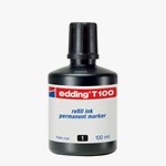 edding T 100 Nachfülltinte für Permanentmarker schwarz, 100 ml (Art.-Nr.: 4-T100001)