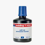 edding T 100 Nachfülltinte für Permanentmarker blau, 100 ml (Art.-Nr.: 4-T100003)
